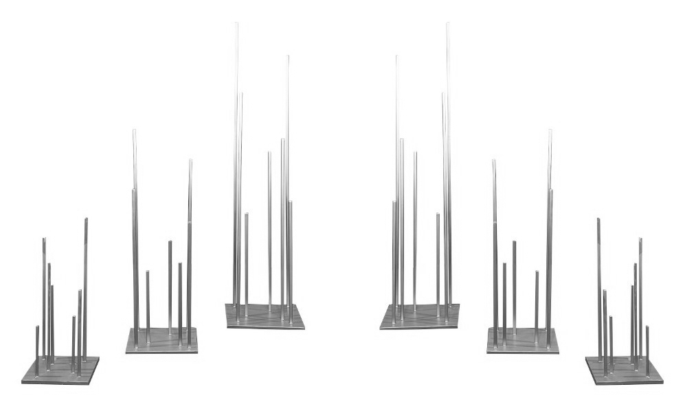 Сет стоек Еж С - Л, серебро перекрас