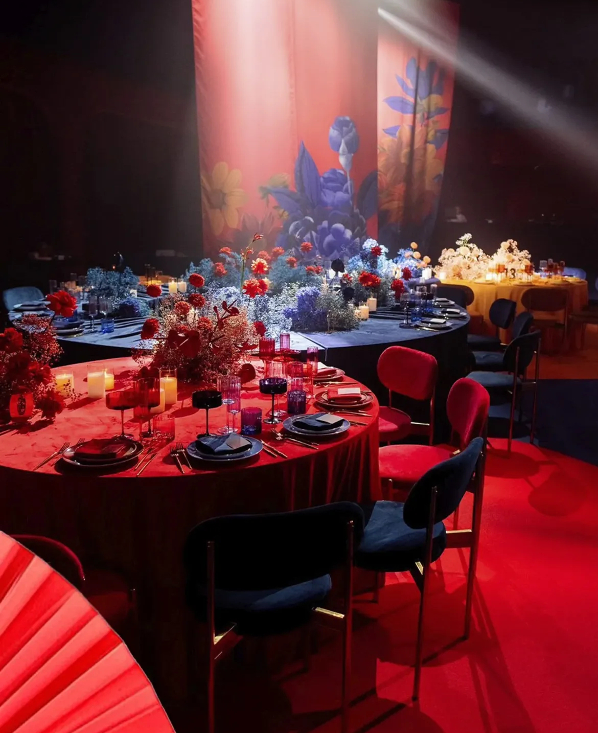 Стул Модерн Золото, Глубокий синий