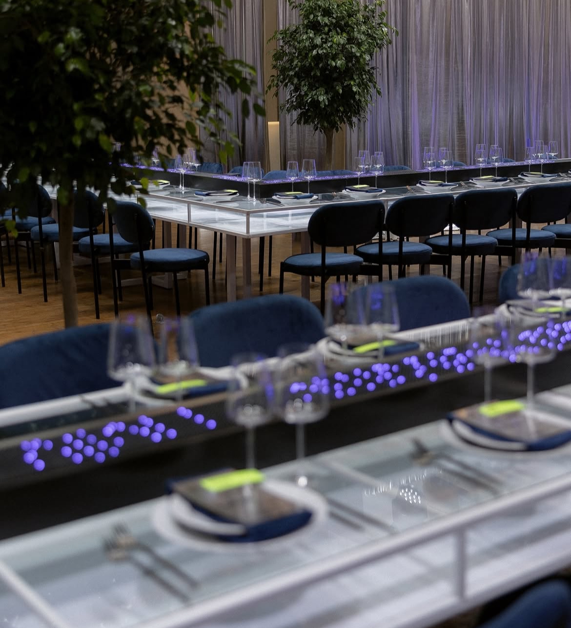 Стул Модерн Черный, Глубокий синий