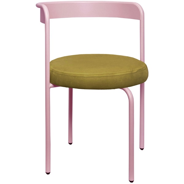 Стул Колори, Розовая помада + Золотая охра