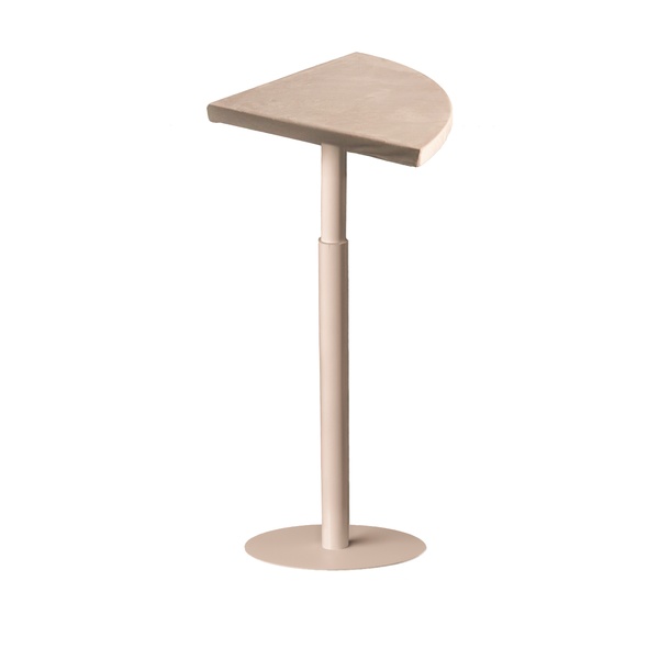 Стол коктейльный Twist Petal, Кремовый бисквит  (телескопическая нога) - Фото 1