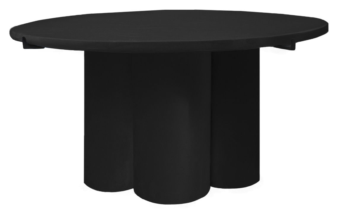 Журнальный столик Сквош черный велюр 