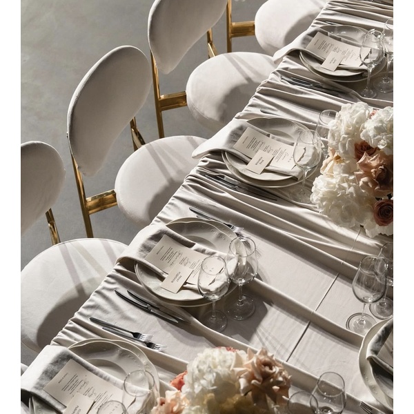 Скатерть велюр, прямоугольная, молочная - изображение 6