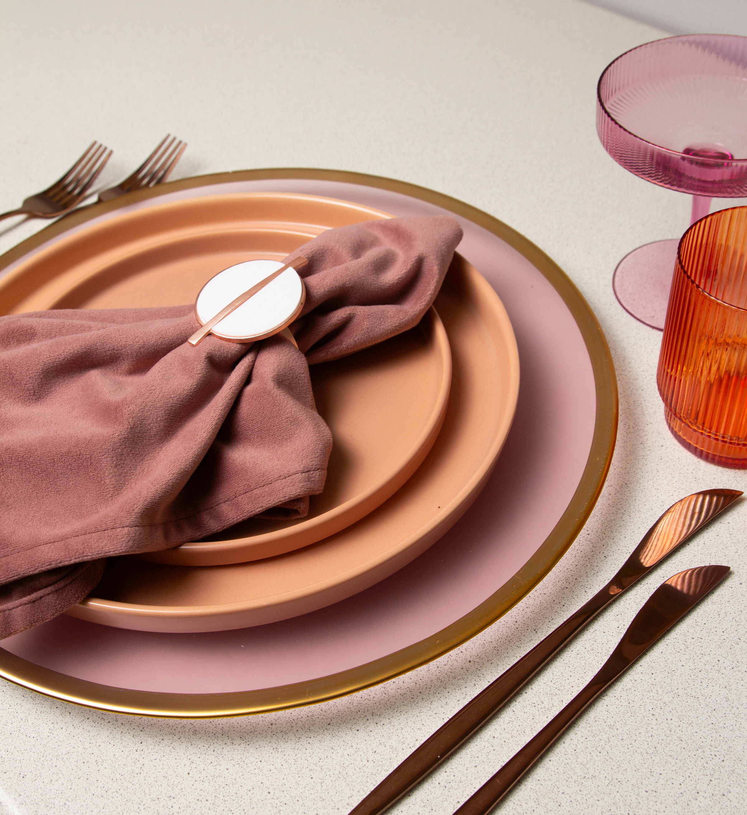 Кольцо для салфетки Баттон, белое