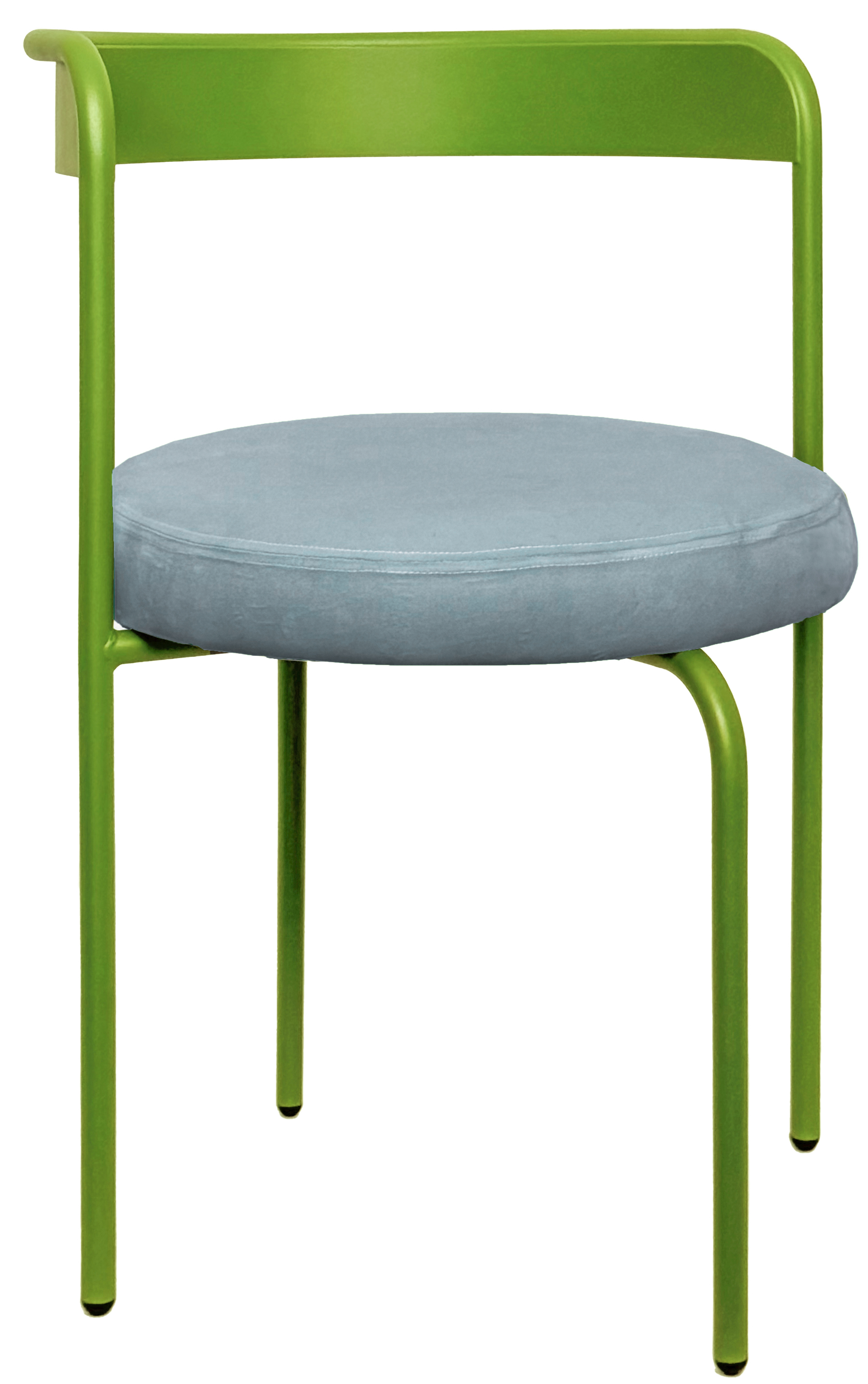 Стул Колори, Лайм + серо-голубой