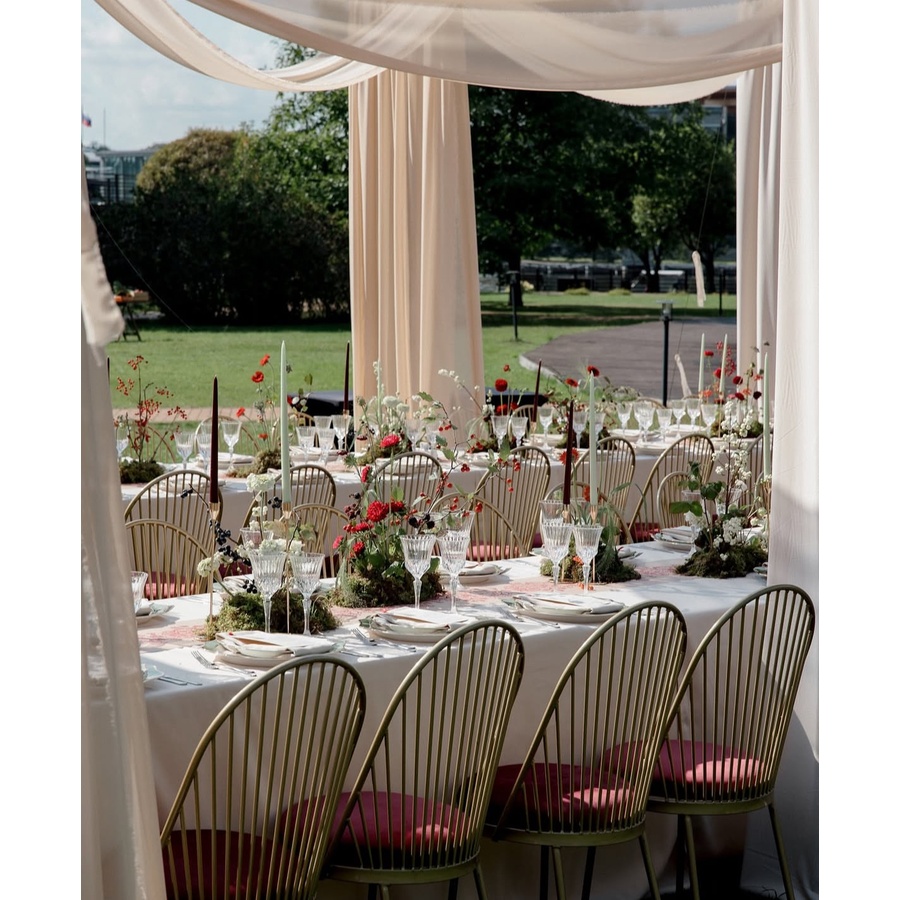 Стул Le soleil, велюр, бордовый - Фото миниатюра 5