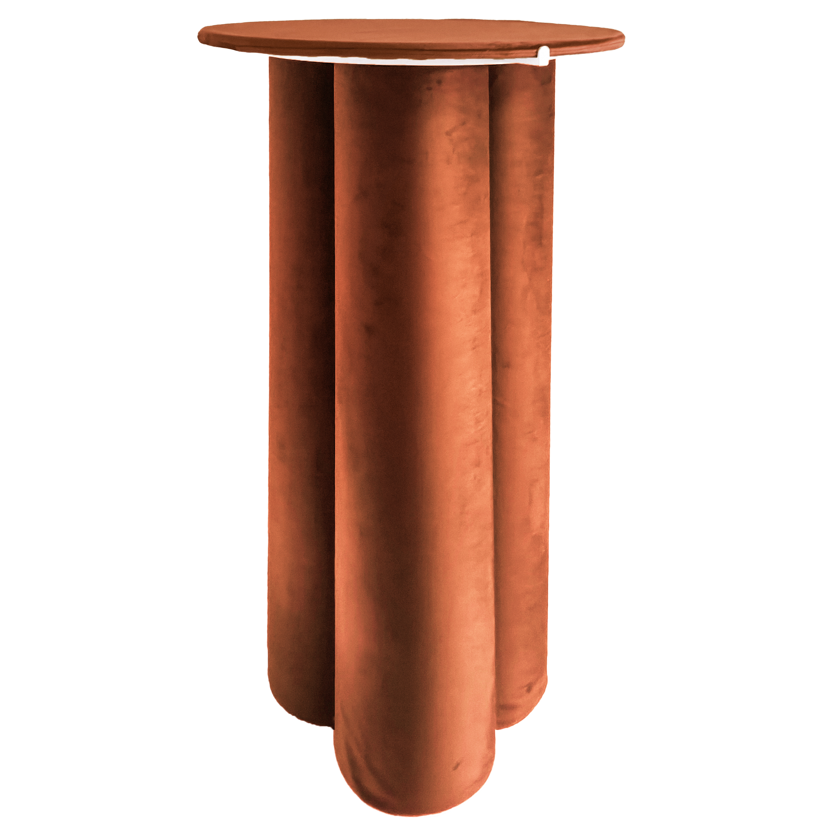 Коктейльный стол Сквош Терракотовый, велюр