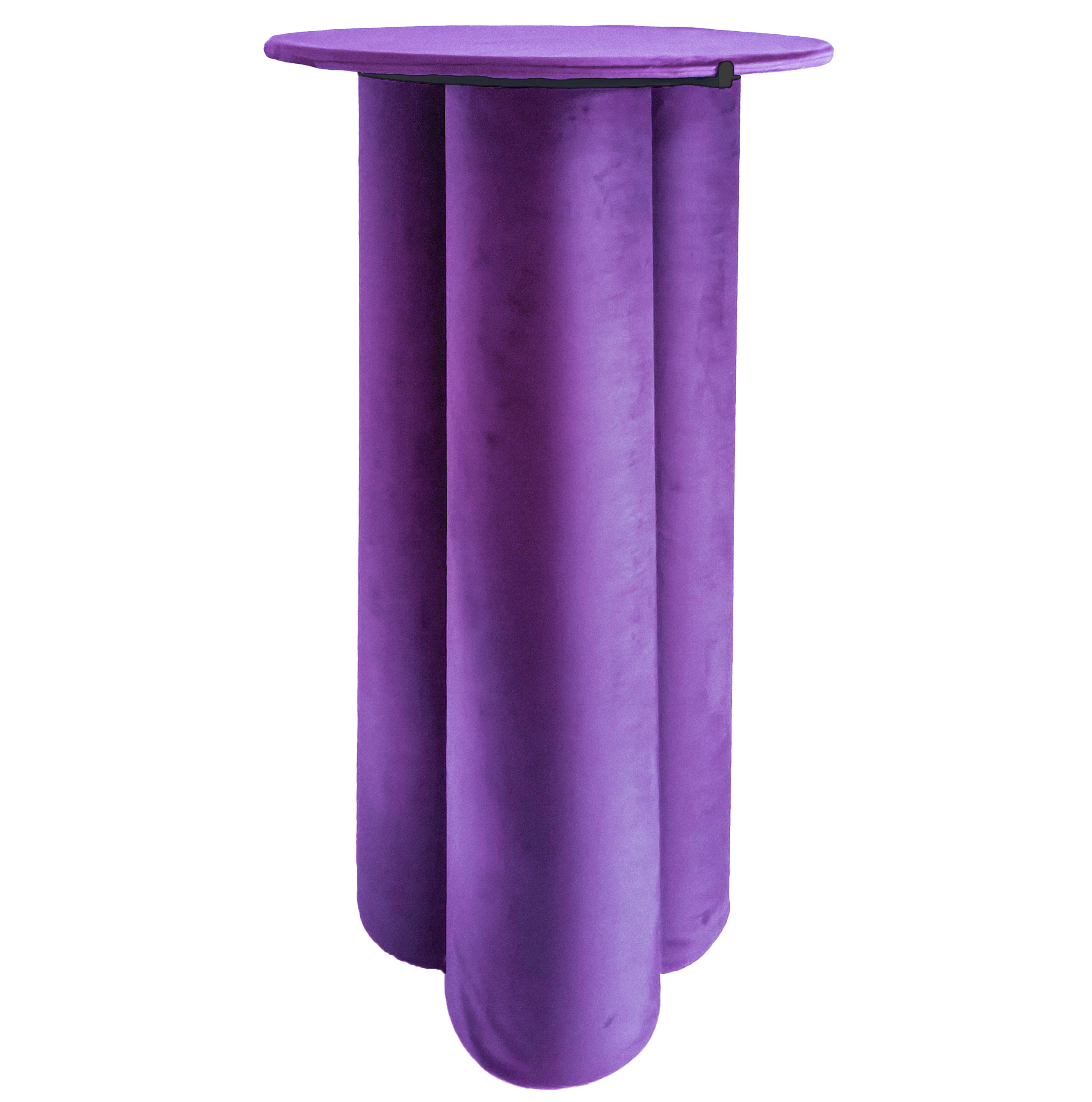 Коктейльный стол Сквош Таинственный фиолетовый, велюр 
