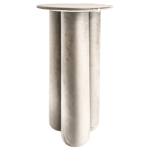 Коктейльный стол Сквош кремовый бисквит, велюр 