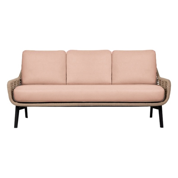 Диван трехместный The One персиковый