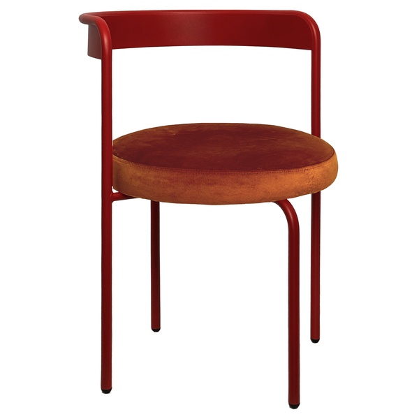 Стул Колори, Красный бархат + Терракотовый