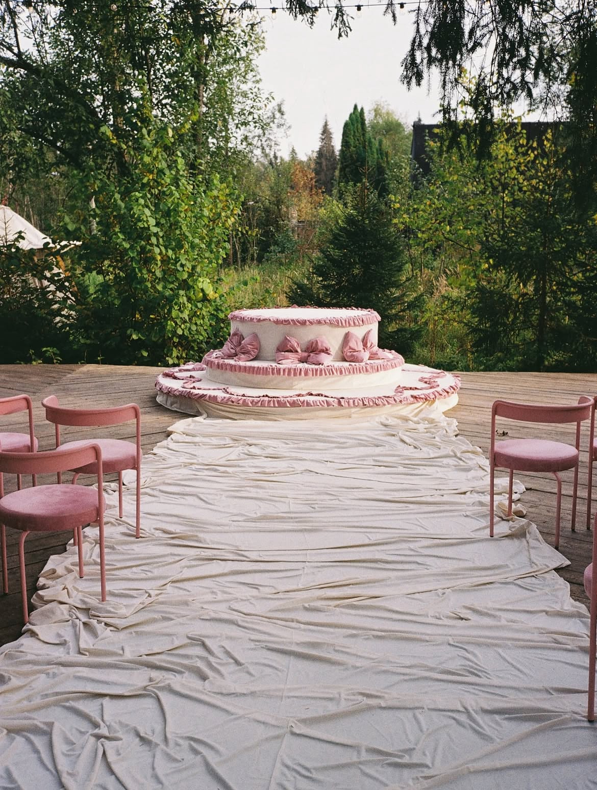 Стул Колори, Розовая помадка + Куколка