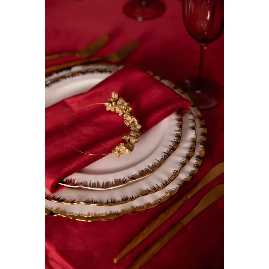 Салфетка велюр, красная Passion expression (малиново красная) - Фото миниатюра 2