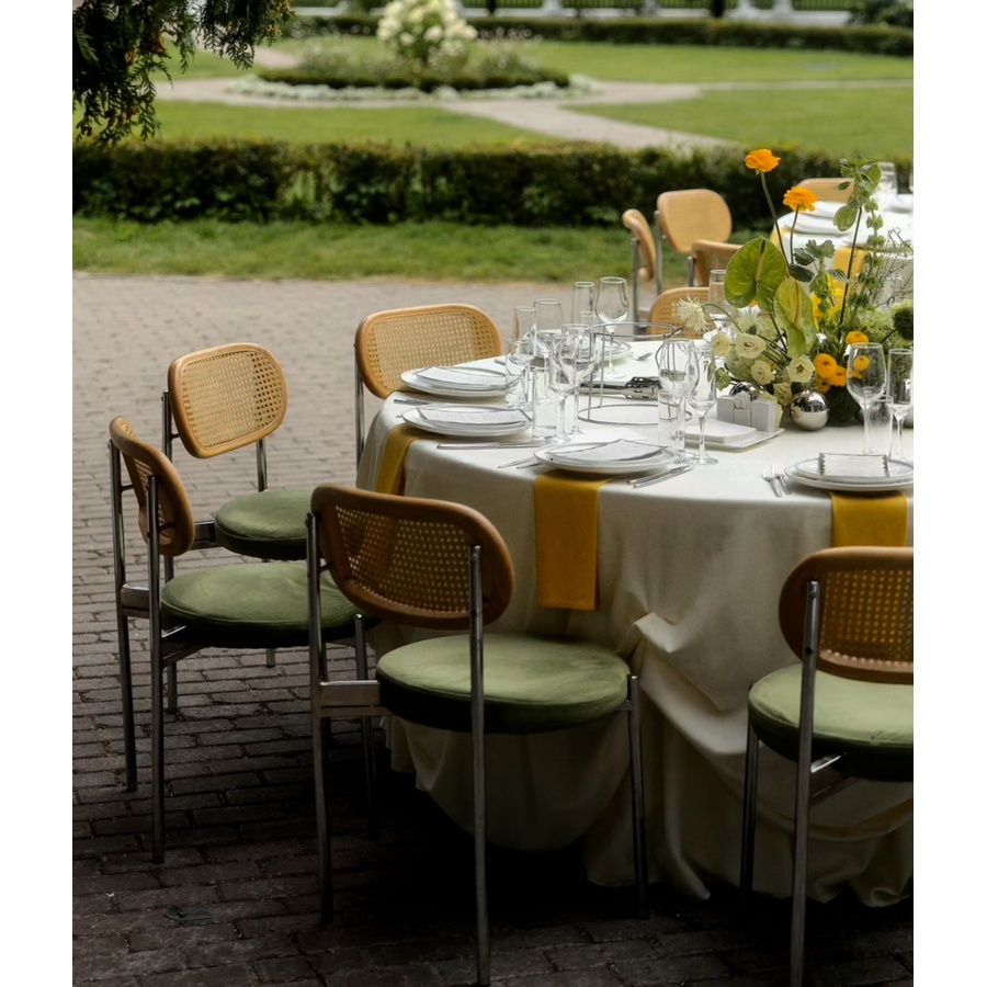 Стул Modern Silver, Natural Rotango + Matcha - Фото миниатюра 4