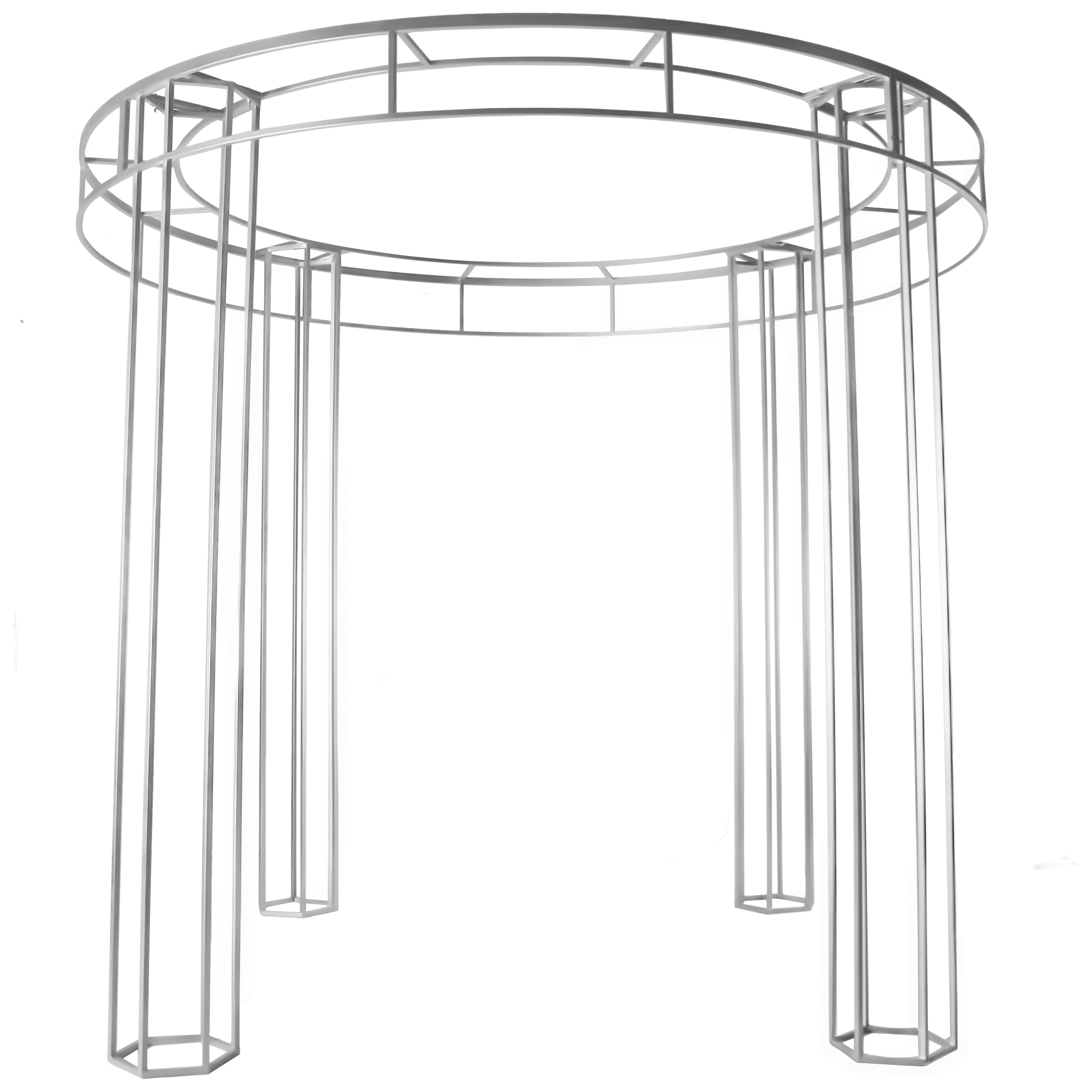 Арка четырехопорная Аркадия + серебро, перекрас