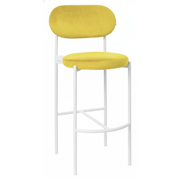 Стул барный Модерн Комфи Желтая субмарина + белый, перекрас 