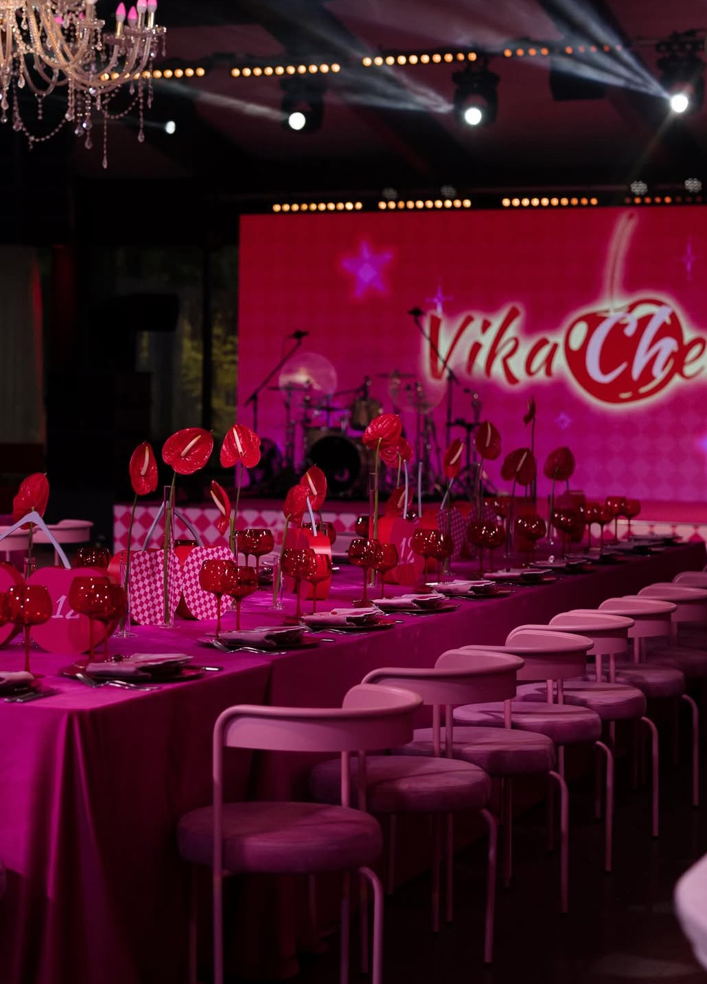 Стул Колори, Розовая помадка + Куколка