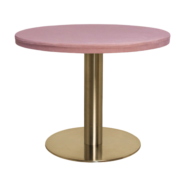 Стол Твист Круглый 43см, Золото + столешница, 60 см Куколка