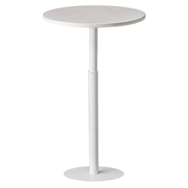 Стол коктейльный Twist Circle, Рафаэлло + Milky way (телескопическая нога)