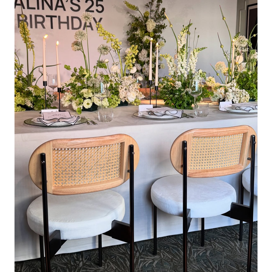 Стул Modern Black, Natural Rotango + Milky Way - Фото миниатюра 5