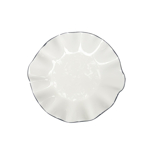 Порционная тарелка Lotus black rim S - Фото 1