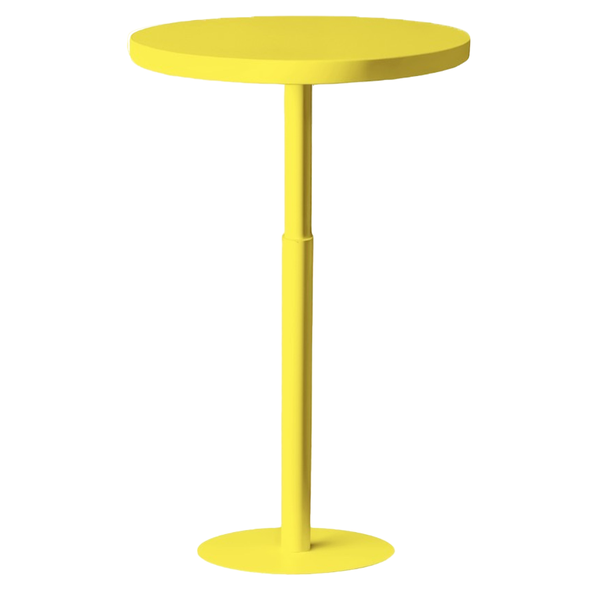 Стол коктейльный Twist Circle, Лимонный капкейк + Yellow Submarine (телескопическая нога)