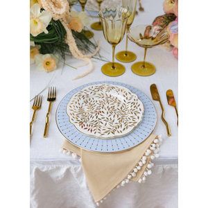 Салфетка из смесового льна, Beige Pompoms - Фото 5