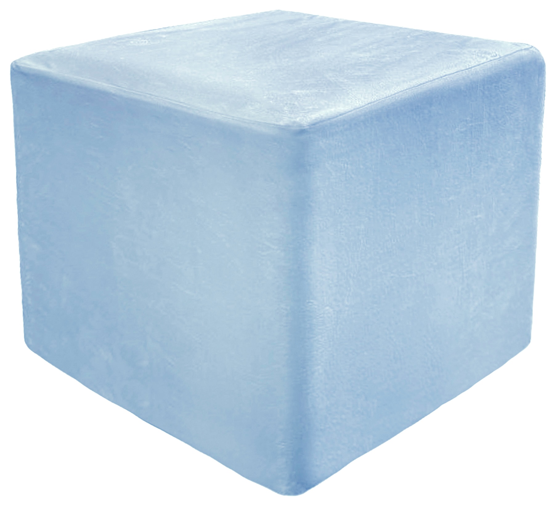 Пуф квадратный Точка, велюр, Скай