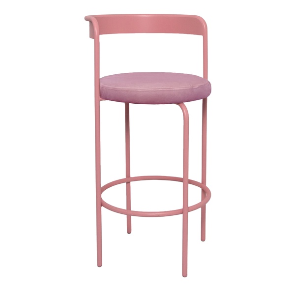 Стул барный Колори, Розовая помадка + Куколка