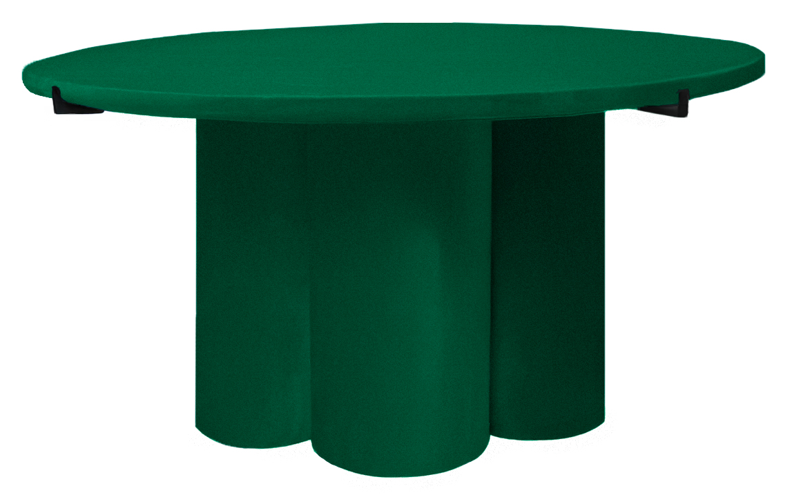 Журнальный столик Сквош изумрудный велюр