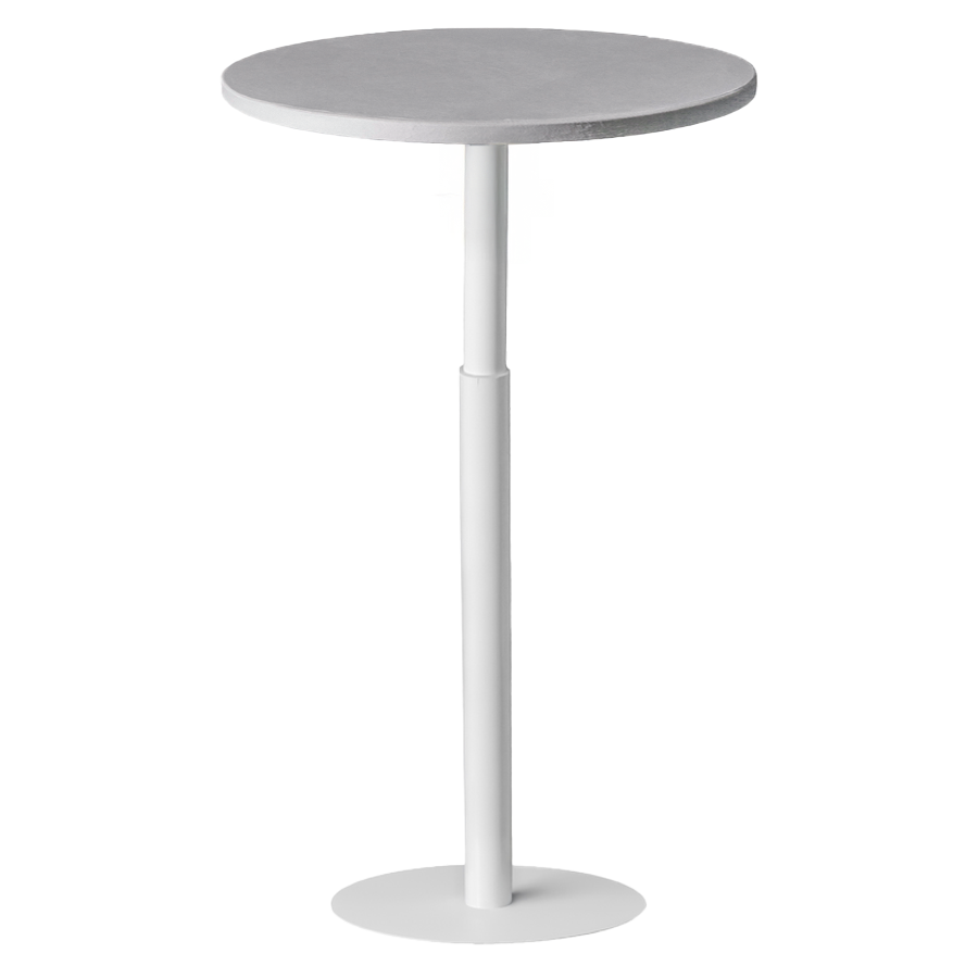 Стол коктейльный Twist Circle Light grey (телескопическая нога) - Фото основное 1