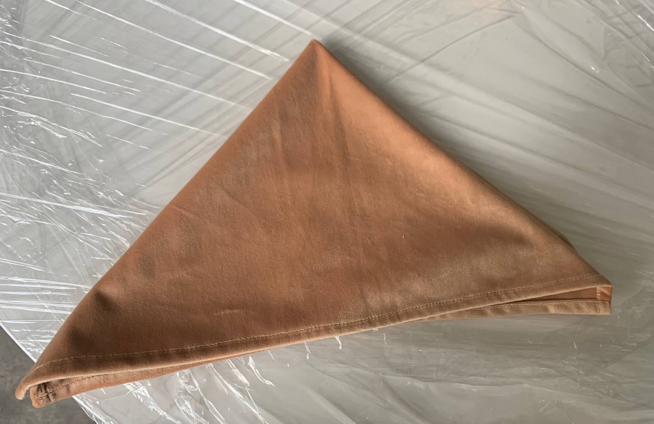 Салфетка велюр, персиковая