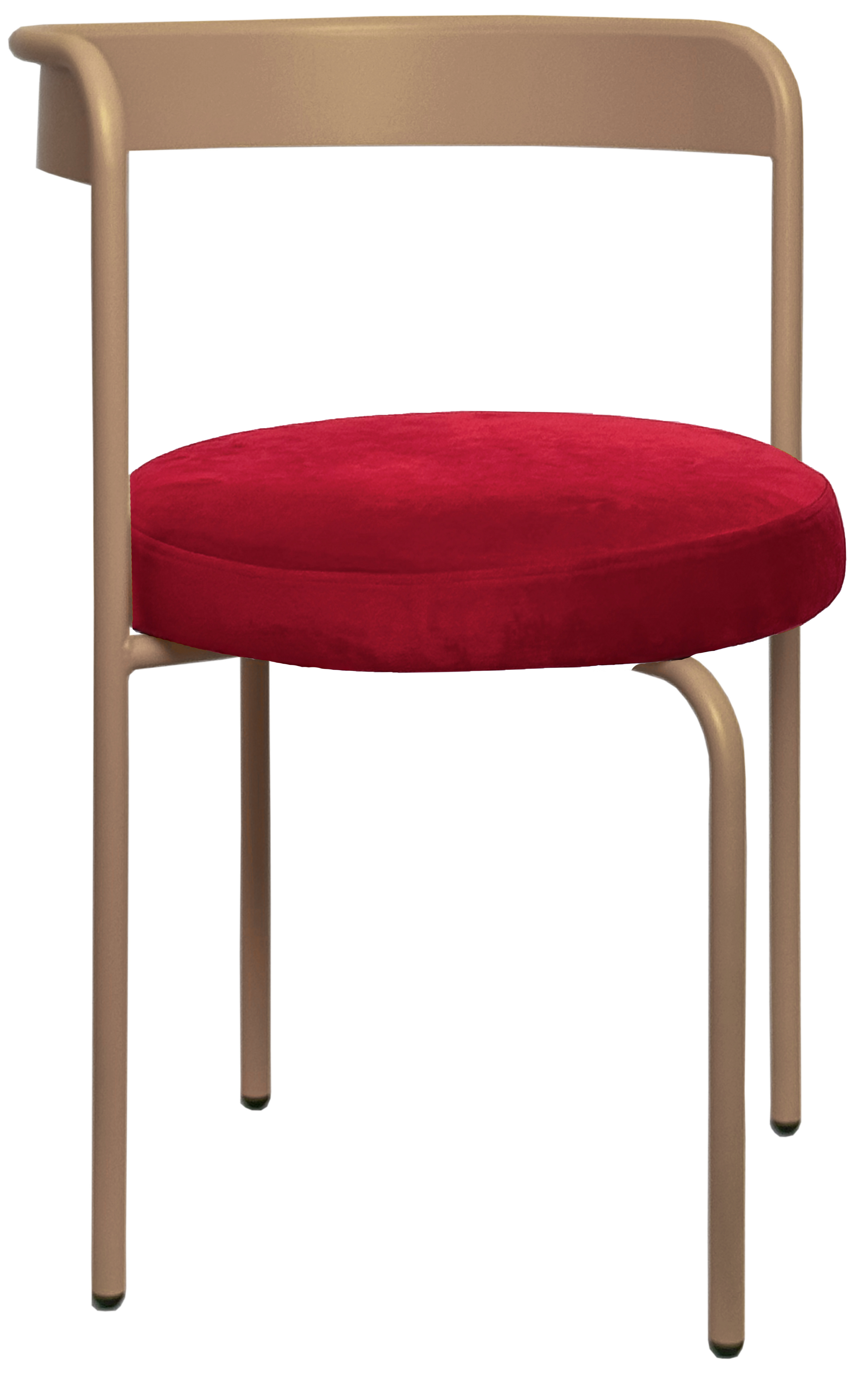 Стул Колори, Капучно + Малиново-красный