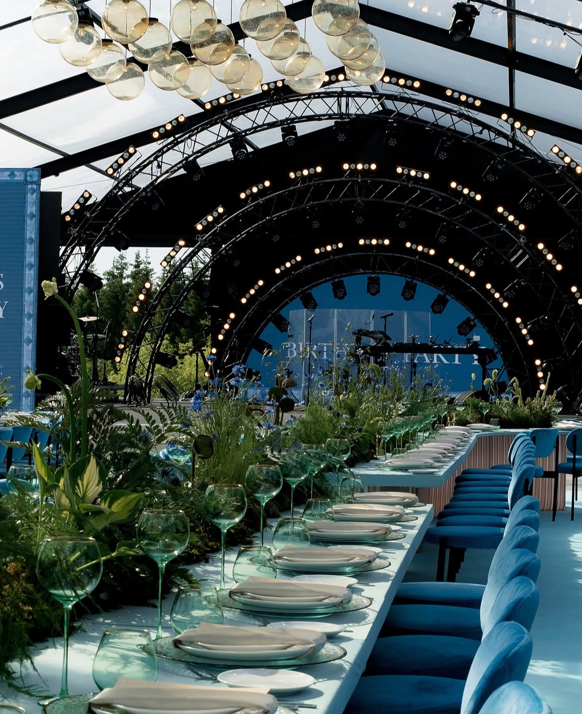 Стул Модерн Черный, Морская волна