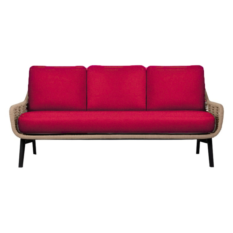 Диван трехместный The One Passion Expression, МАЛИНОВО-КРАСНЫЙ - Фото миниатюра 1