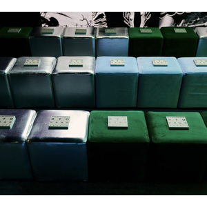 Пуф квадратный, велюр, Emerald - Фото 2