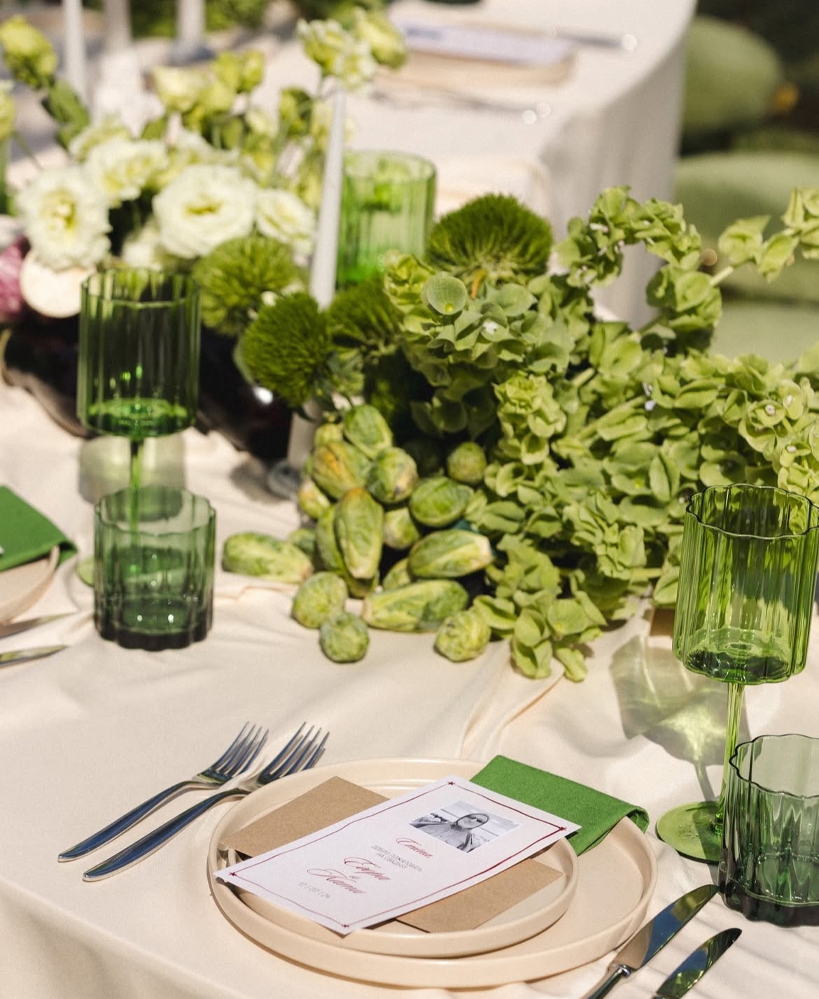 Салфетка из смесового льна, Монстера деликатесная