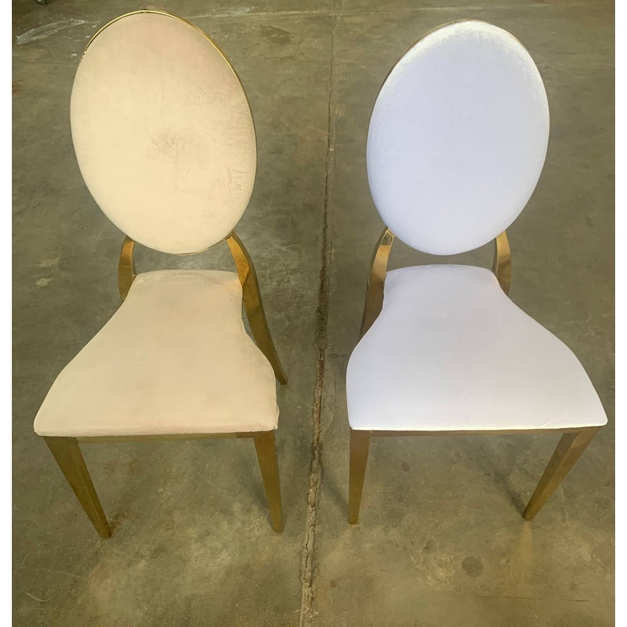 Стул Washington Gold, велюр белый - Фото миниатюра 8