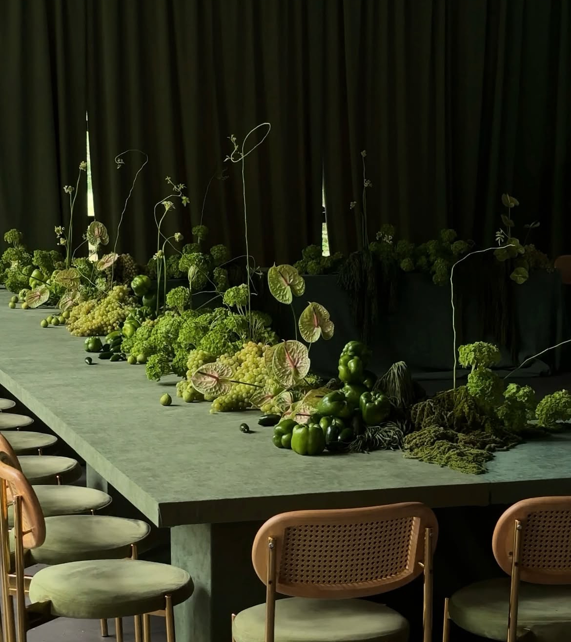 Стул Модерн Золото, Натуральный ротанг + Матча