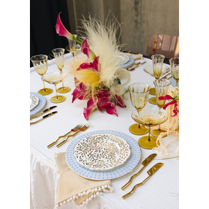 Салфетка из смесового льна, Beige Pompoms - Фото 6