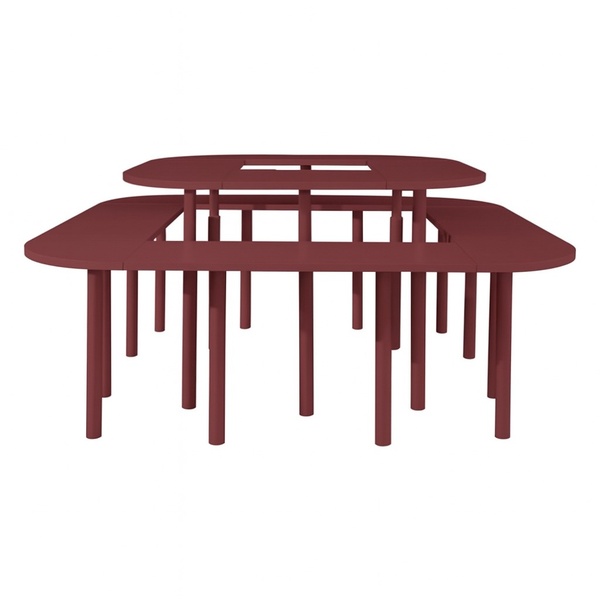 Стол коктейльный Twist Petal, пьяная вишня (телескопическая нога)  - Фото 5