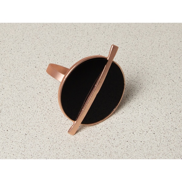 Кольцо для салфетки Баттон, черное - изображение 2