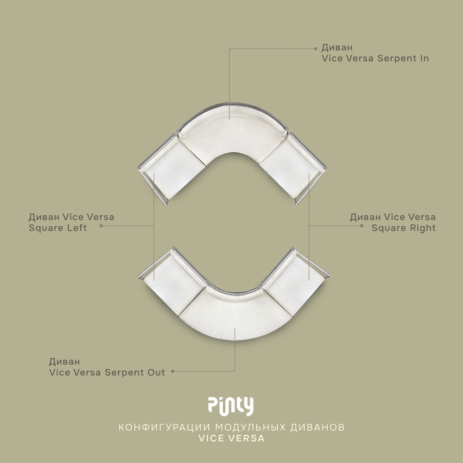 Сет пуфов Vice Versa №2 - Фото миниатюра 2