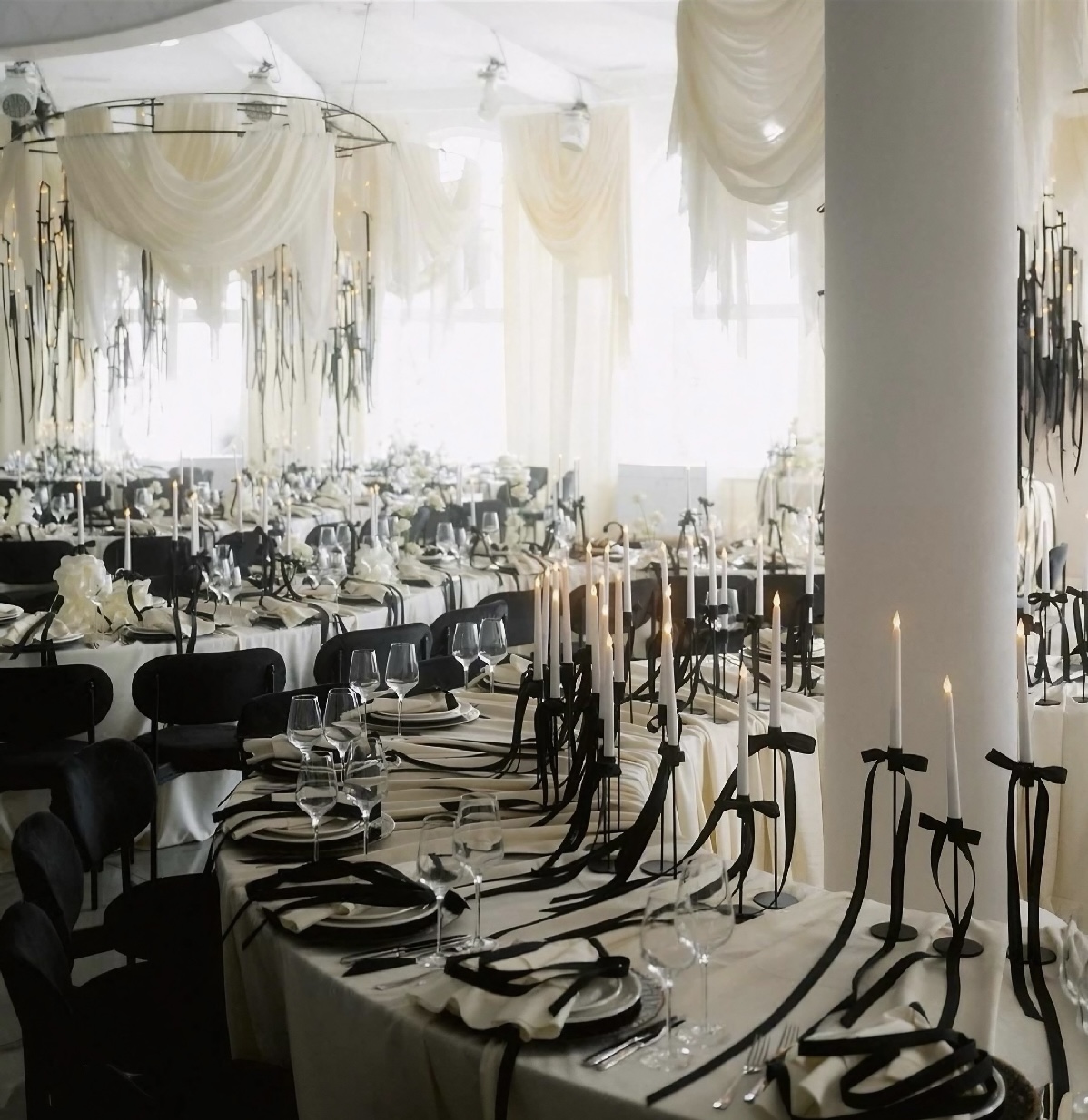 Стул Модерн Черный, Натуральный ротанг + Черная ночь