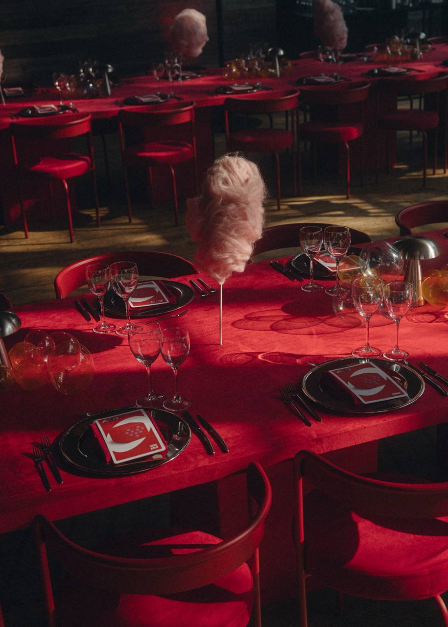 Стул Колори, Красный бархат + Малиново-красный