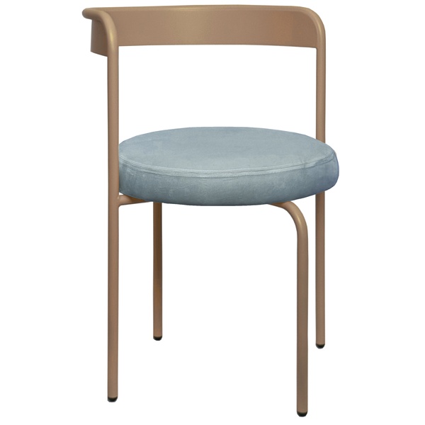 Стул Колори, Капучино + серо-голубой