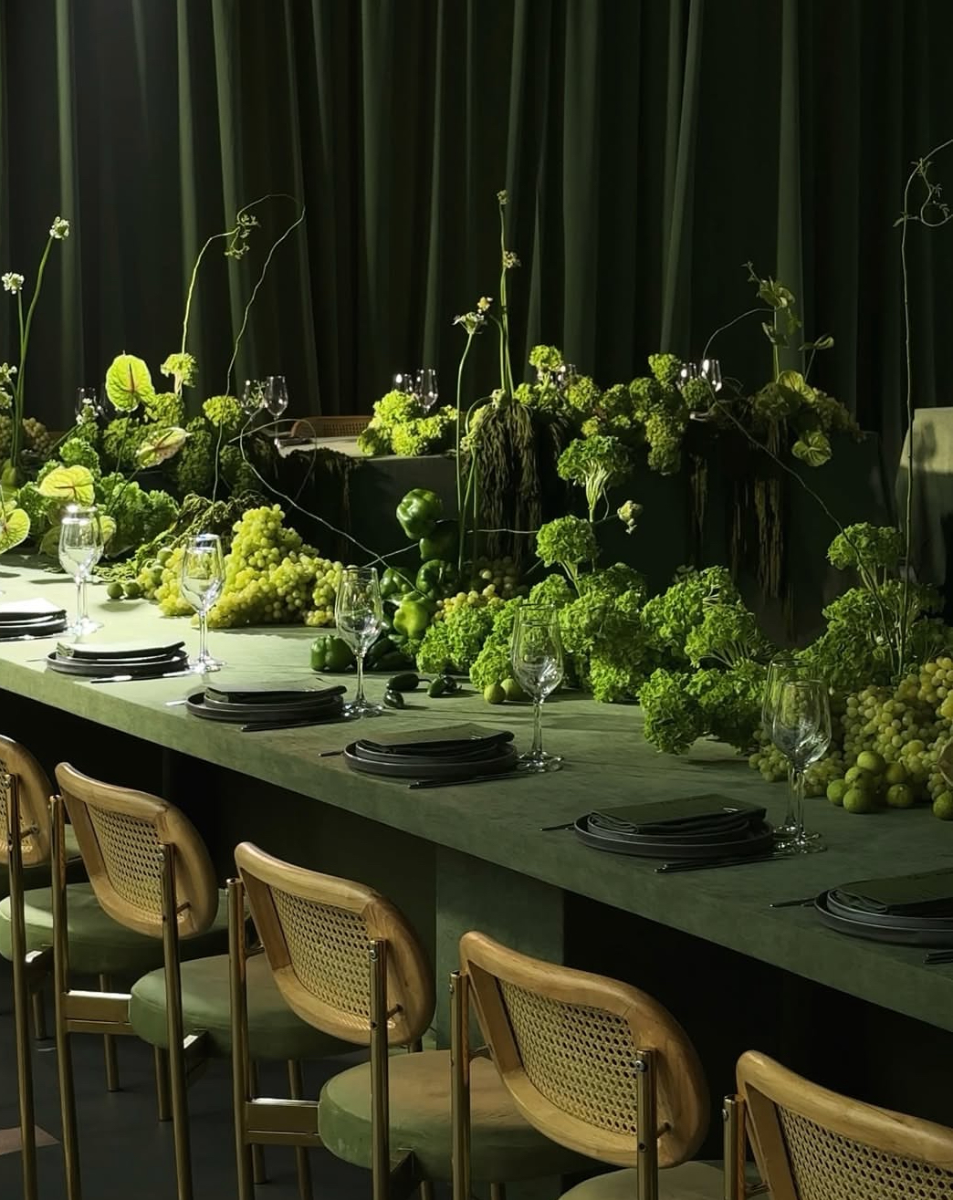 Стул Модерн Золото, Натуральный ротанг + Матча