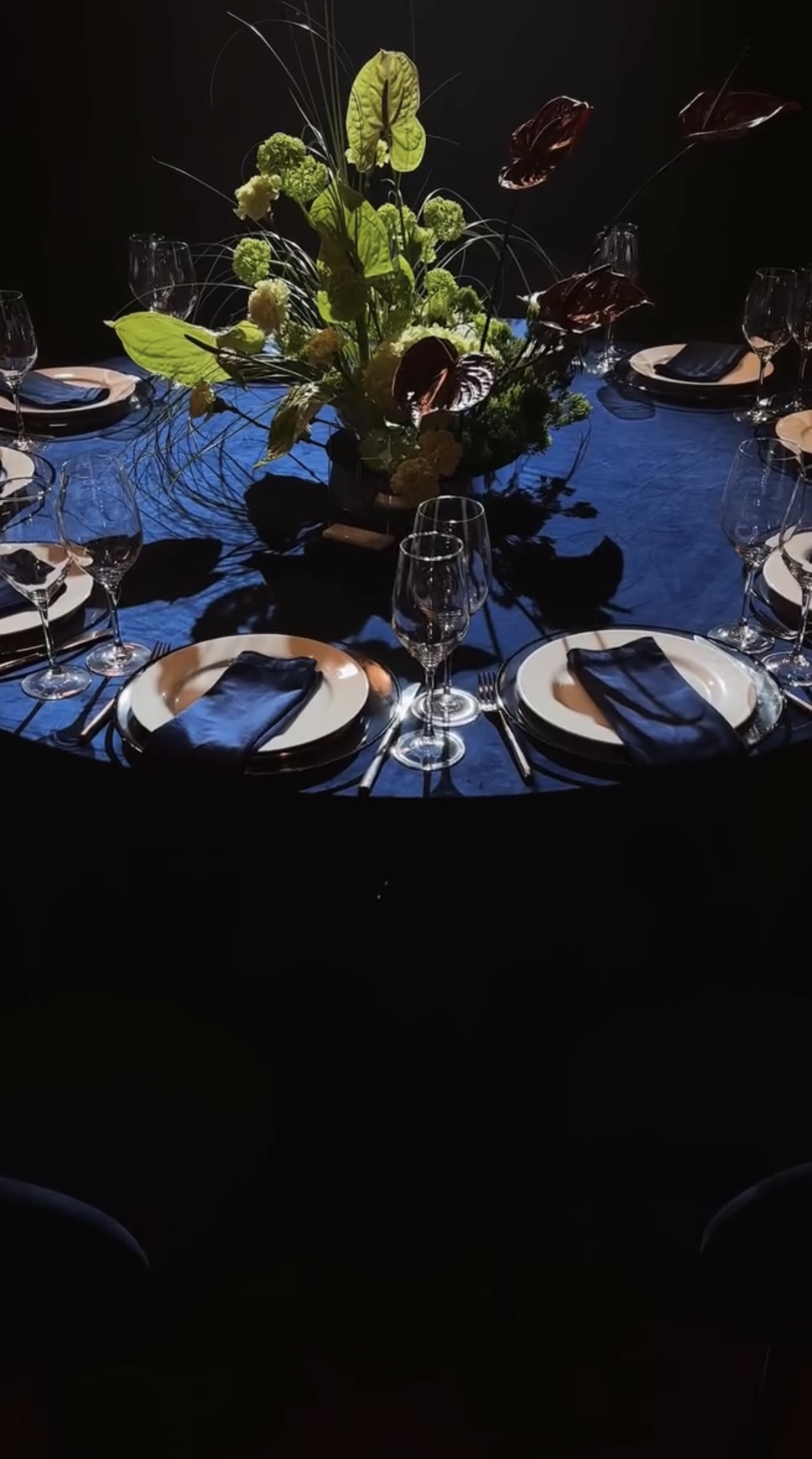 Салфетка велюр, сапфировая