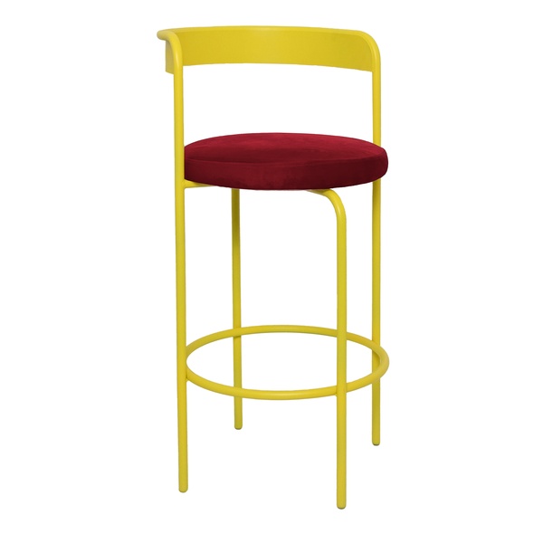 Стул барный Колори, Лимонный капкейк + Бордо