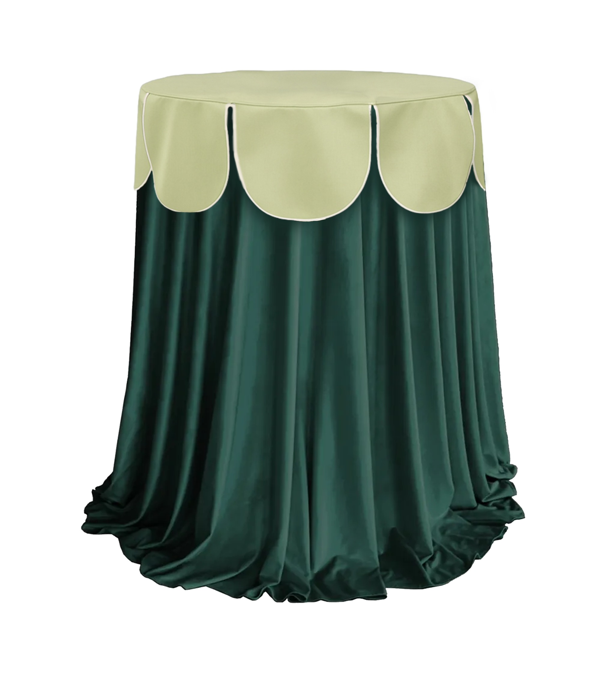 Стол "Yes, caap!' Tavola, лесная поляна + изумрудная скатерть, велюр - Фото миниатюра 1